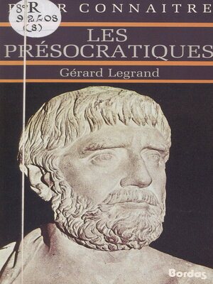 cover image of Les présocratiques